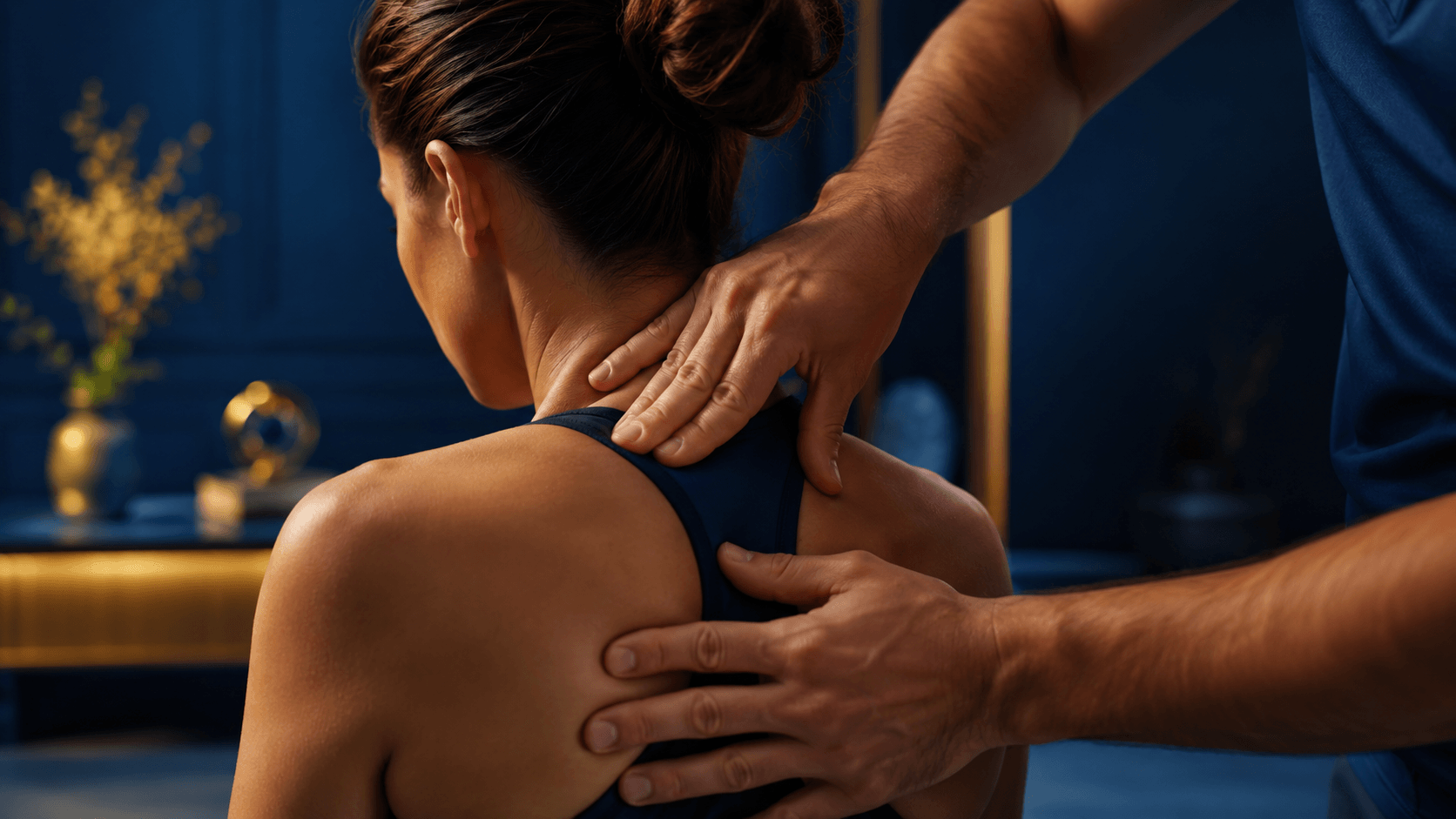 Fisioterapeuta aplicando terapia manual: el tacto y el criterio clínico son irreemplazables