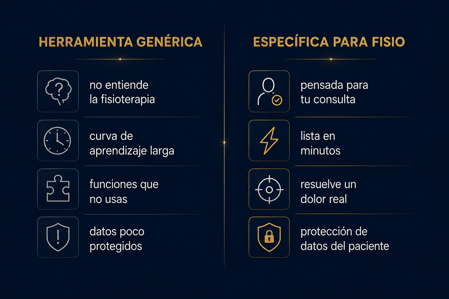 Comparativa entre una herramienta de IA genérica y una específica para fisioterapia