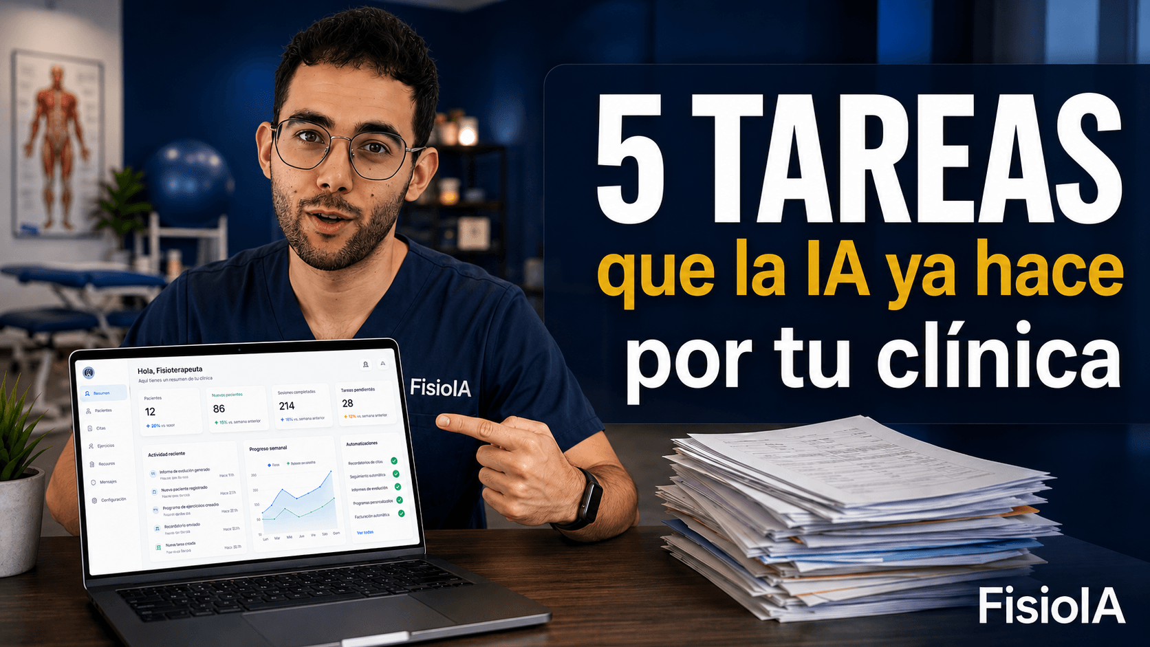 5 tareas de tu clínica de fisioterapia que la IA ya puede hacer por ti